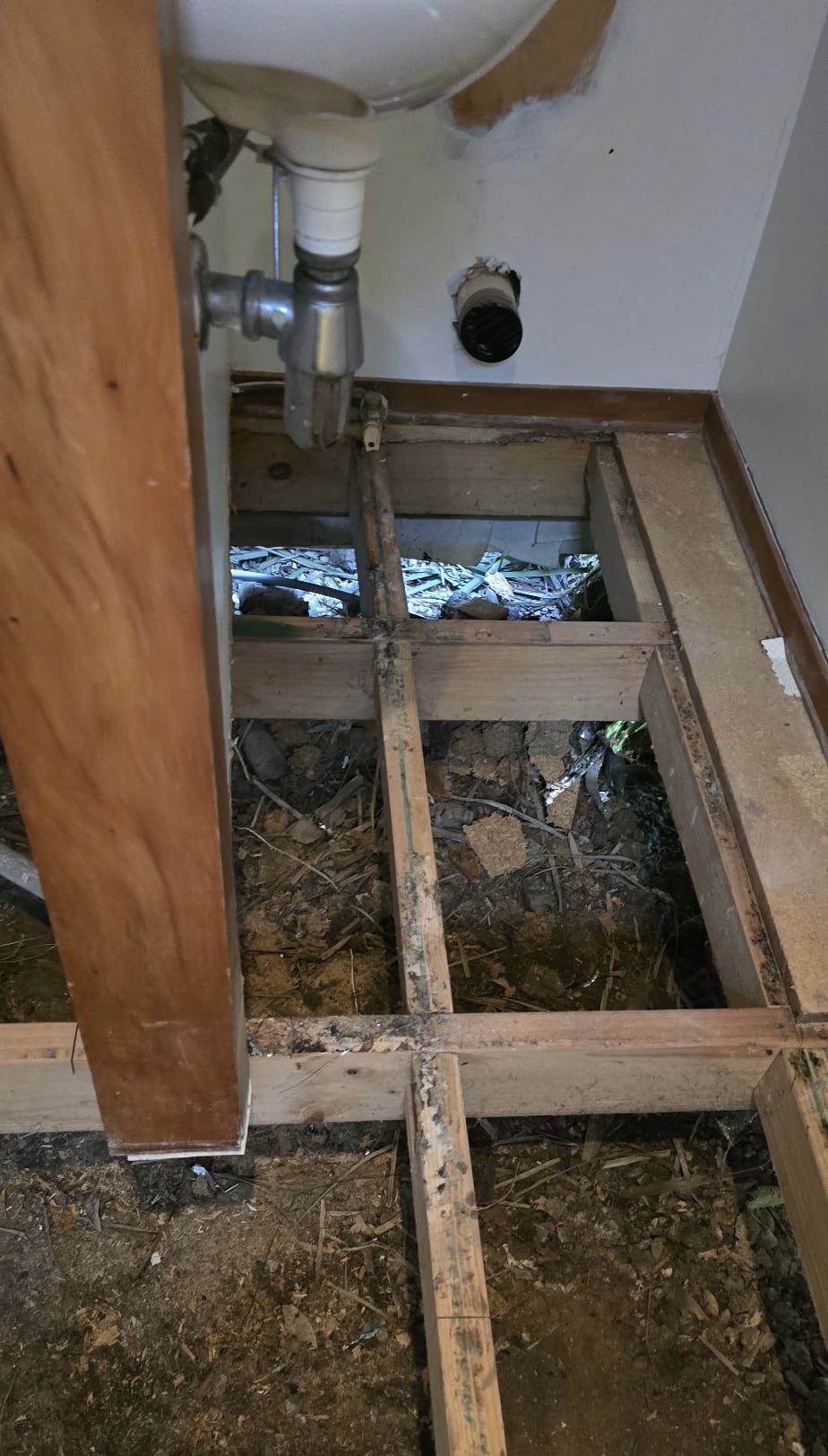 Laundry Floor — Before